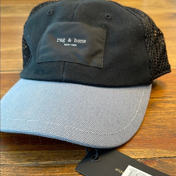 rag & bone | Canvas and Mesh Baseball Hat | Trucker | Adjustable OS - Picture 1 of 4